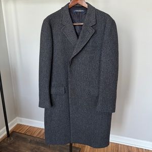 Vintage Brooks Brothers Herringbone Wool Coat - image 1